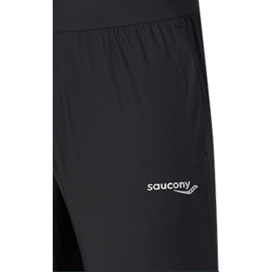SAUCONY Quick-Drying Breathable Casual Tapered Ultra-Stretch Woven Knitted Sports Pants Men Pants Black SC2240080A-BK01