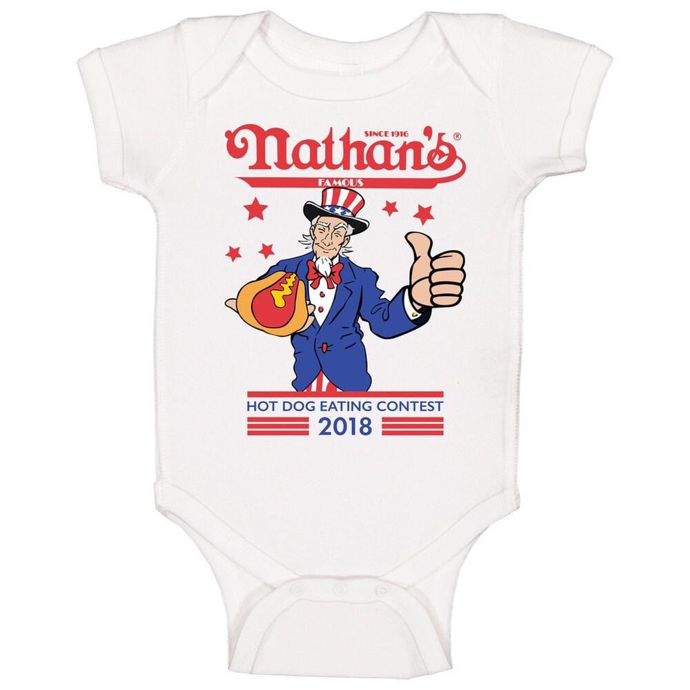 

Nathan s Famous Hot Dog Eating Contest Joey Chestnut Baby One Piece L