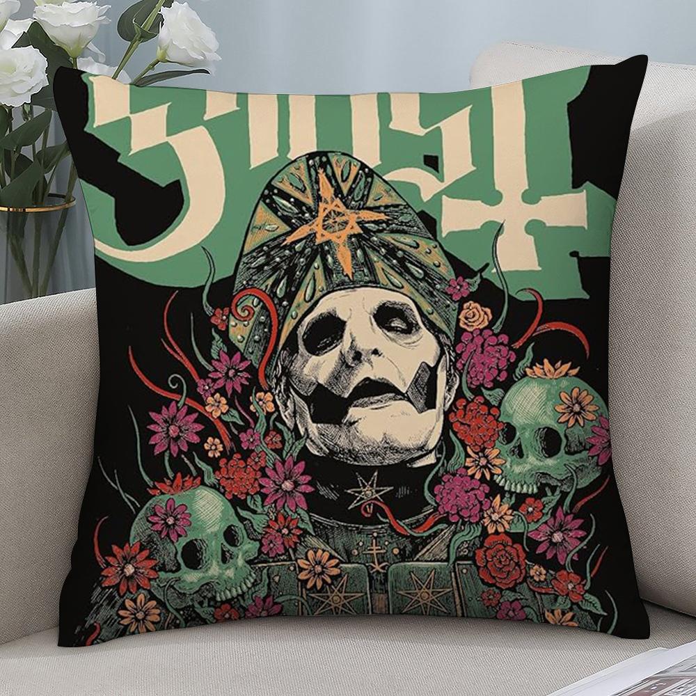 Hot G-Ghosts Band Pillow Case Short Plush Sofa Decorative Gift Home Double-sided Printing Cushion