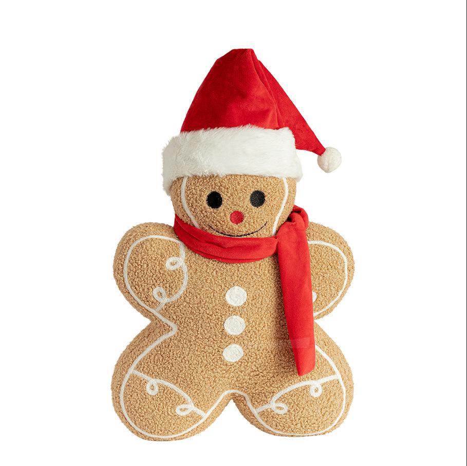 Christmas Gingerbread Man Doll Pillow Ornament