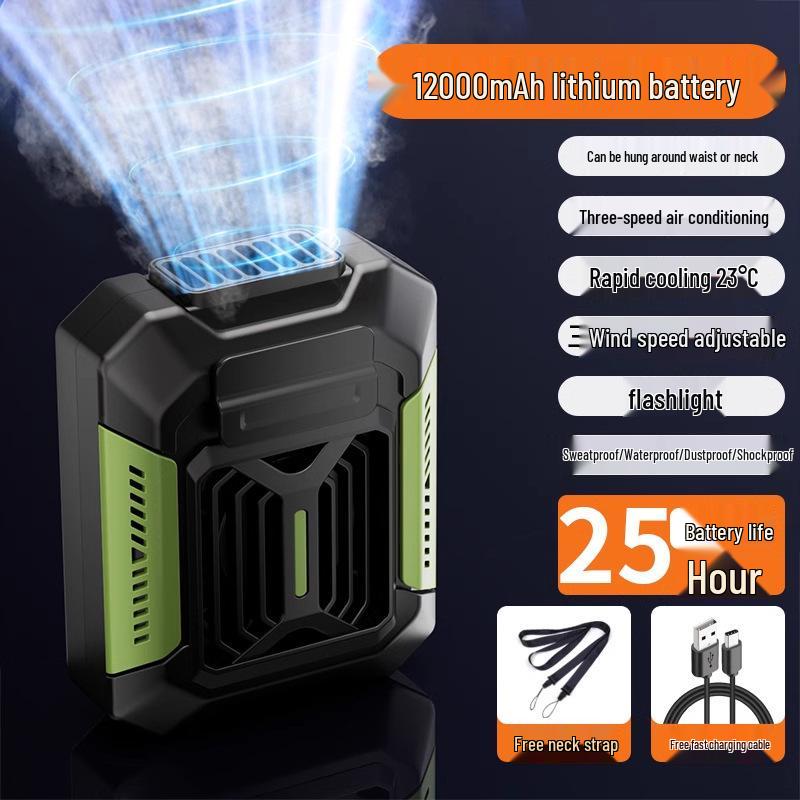 Rechargeable Clip-On Waist Fan: Portable Cooling Solution for Outdoor High-Temperature Challenges