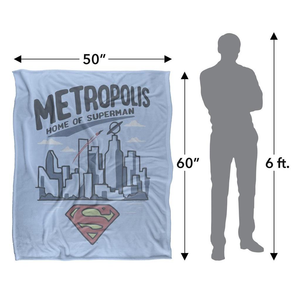 Superman Metropolis Blanket