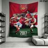 Arsenal Wall Hanging Printed Fabric Blanket Decorative Tapestries for Bedroom Living Room Home Decor