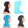 Women's Black Hijab Scarf Muslim Islamic Modal Solid Color Neck Head Under Scarf Cap