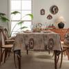 Tablecloth Jacquard Flower Bird Plant Rectangular Dining Table Cloth Thick Tablecloth Dustproof