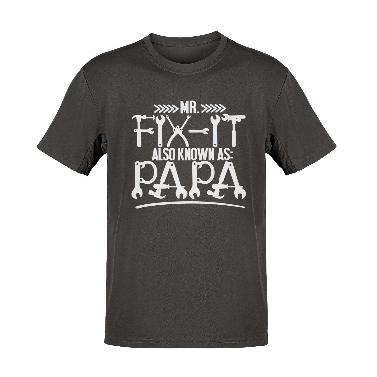 Mr. Fix It Papa T-Shirt: Funny Grandad DIY Gift L
