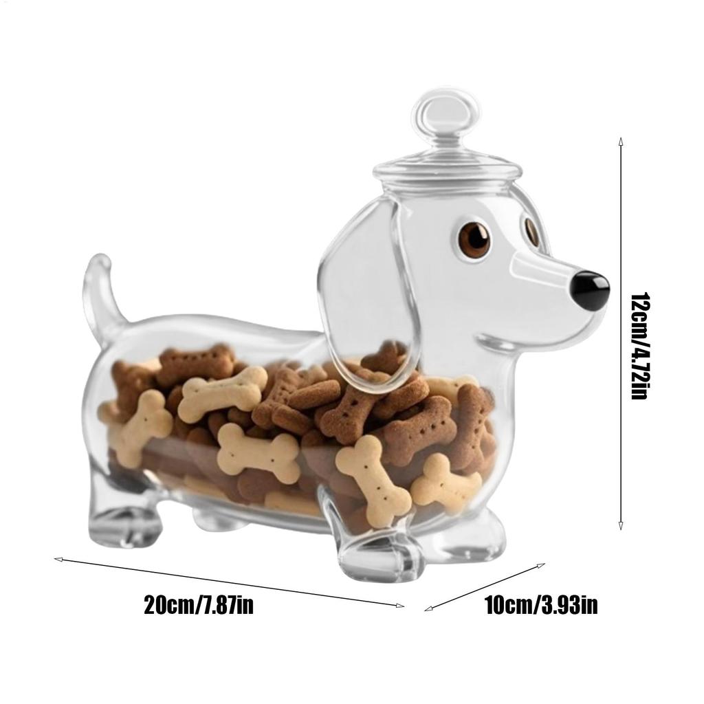 Dog Food Snack Jars Airtight Dog Treat Jar For Pets Puppy Snack Cookie Storage Dispenser Fo Snack Meat Strips Biscuits Candy