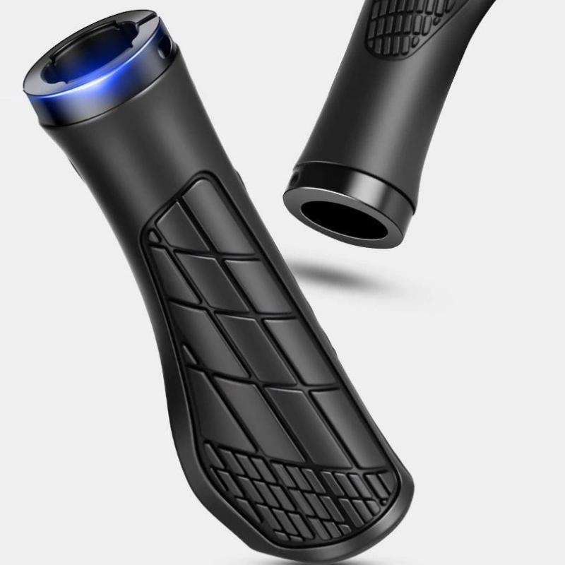 MTB Bike Handlebar Grips 1Pair Anti‑Skid Comfortable Lockable Soft Rubber Bicycle Handle Bar Grips Cycling Parts