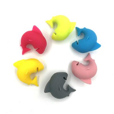 Creative Silicone Shark Cup Recognizer Cute Shark Animal Wine Glass Marker