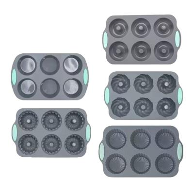 Heat Resistant Silicone Fluted Tube Cake Molds for Oven Microwave Baking Pan with Easy Releases Dishwasher Safe Design