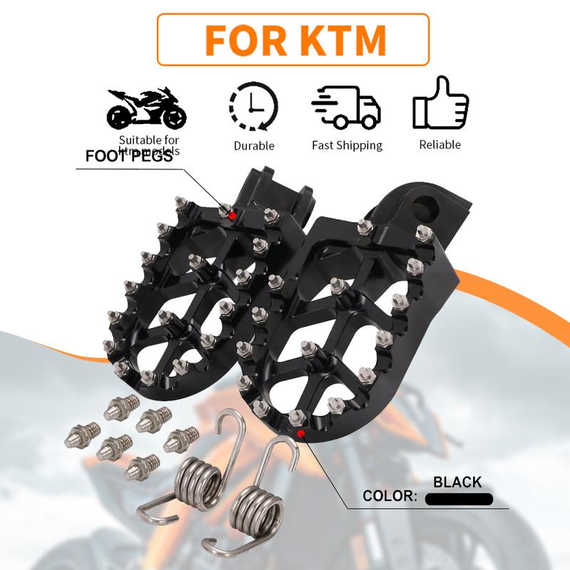 For KTM ADV SX SXF EXC EXCF XCF XCW XCFW 65 85 125 150 250 300 350 400 450 530 Motorcycle Foot Pegs Rest Footpegs Pedals Set