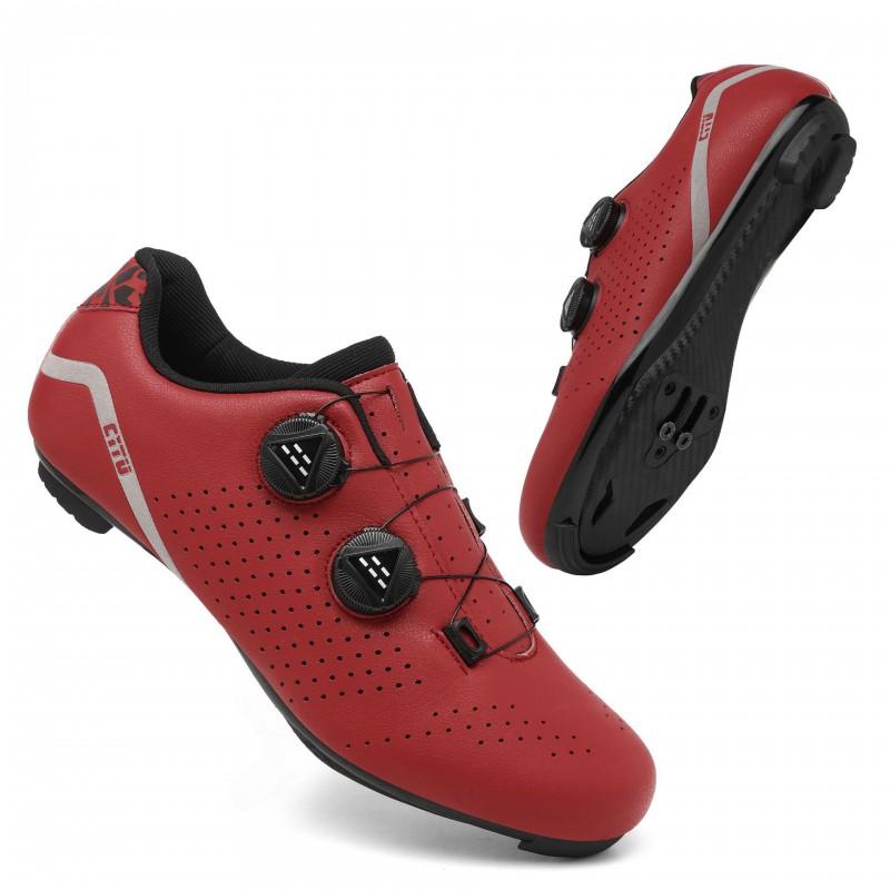 Mens Cycling Shoes Hard Sole Breathable Clipless Road MTB Bike Mountain Biking