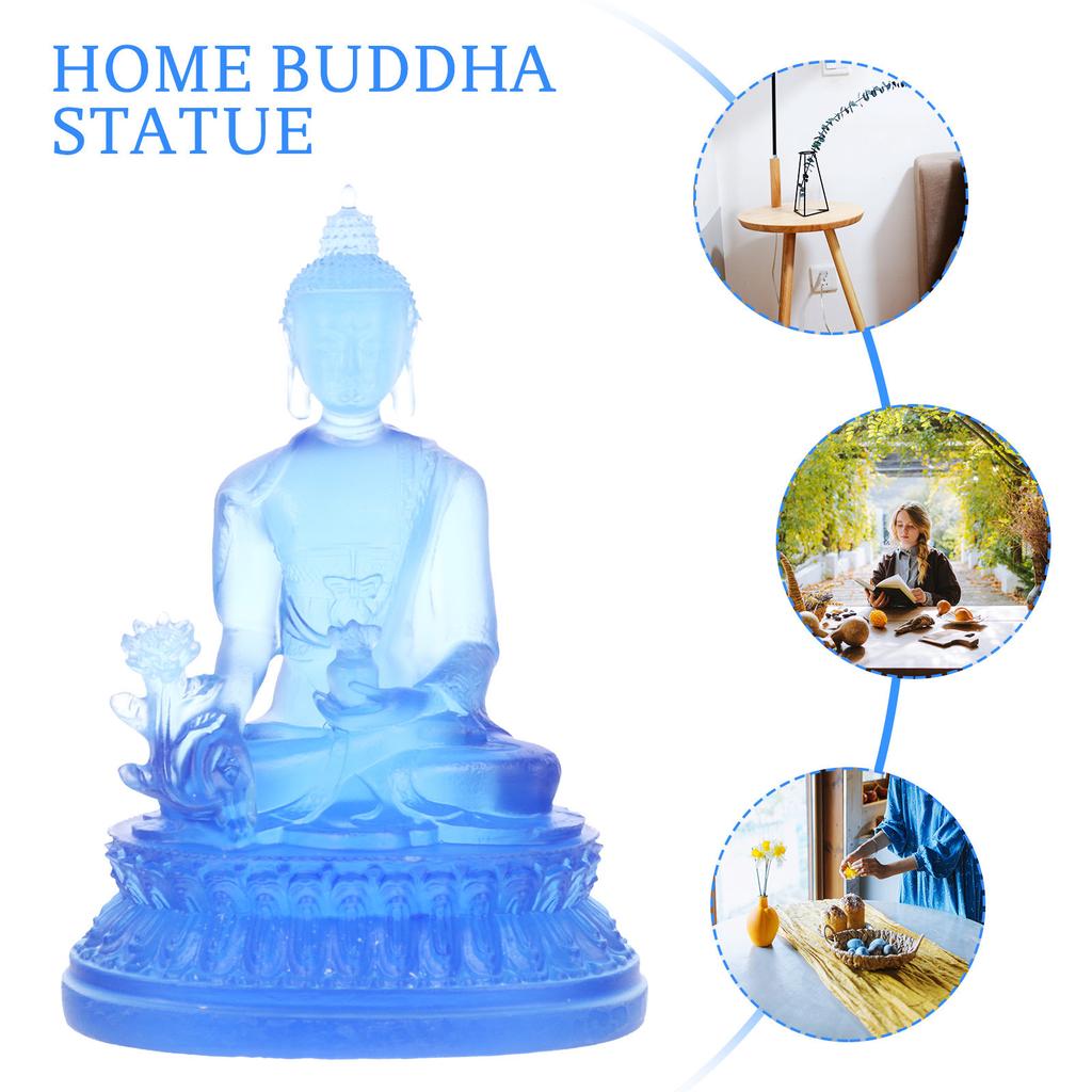 High Quality Resin Sitting Buddha Statue for Living Room Courtyard Bookshelf Desk Yoga Studio Peace Resin Buddha