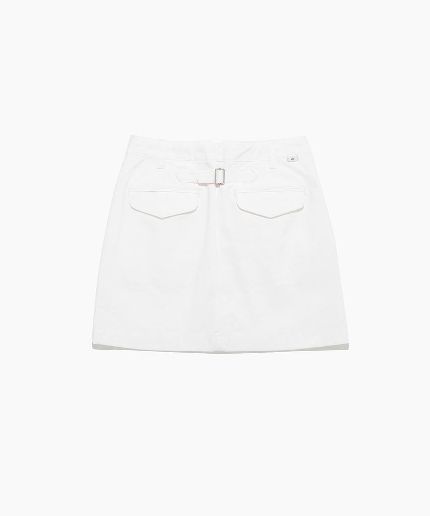 Tudument Cotton Mini Skirt White