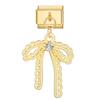 Y2K Creative Heart Moon Butterfly Star Bow Golden Pendant Italian Charm Links Fit 9mm Stainless Steel Bracelet Women DIY Making
