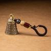 Brass Statues Buddhism Ornaments for Key Ring Hanging Pendants Vintage Hanging Jewelry Handmade Rope for Key