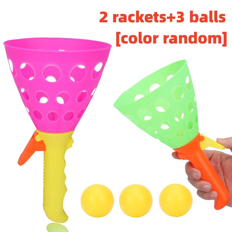 

Пара Двойных Катапульт Мяч Дети Бросай и лови Интерактивные Игрушки для Веселья Родителя и Ребенка на Уличном Саду Развивающие Игрушки