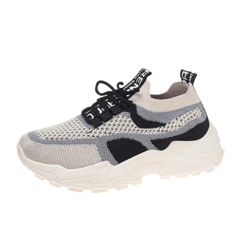 Fashion Spring and Autumn High-quality Women's Shoes Fashionable Round Toe Color Matching Low-top Comfortable Women's Vulcanized Shoes