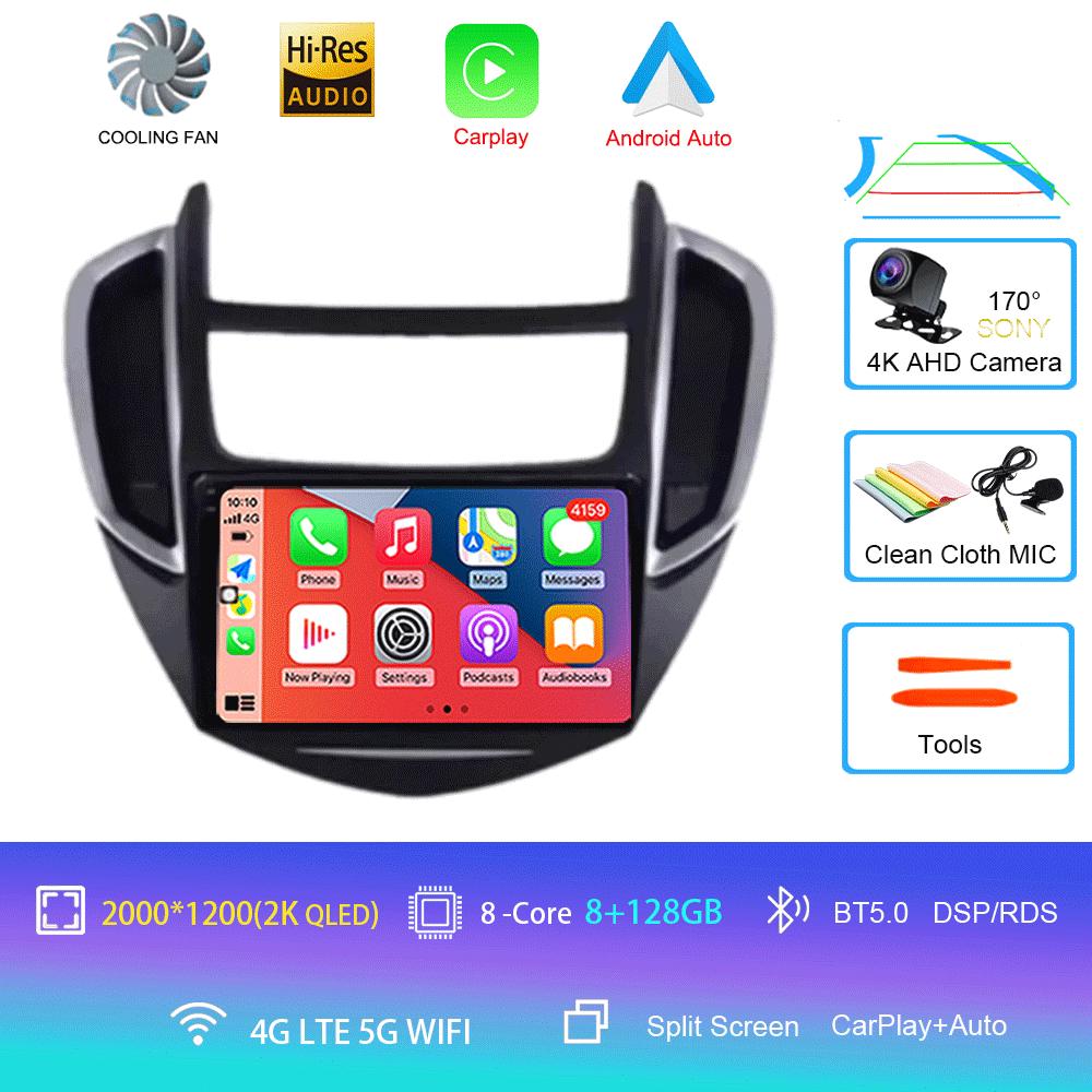 Car Radio Android 14 For Chevrolet TRAX 2014 2015 2016 Carplay Auto GPS Navigation WIFI+4G 2Din Head Unit BT Stereo Video Player
