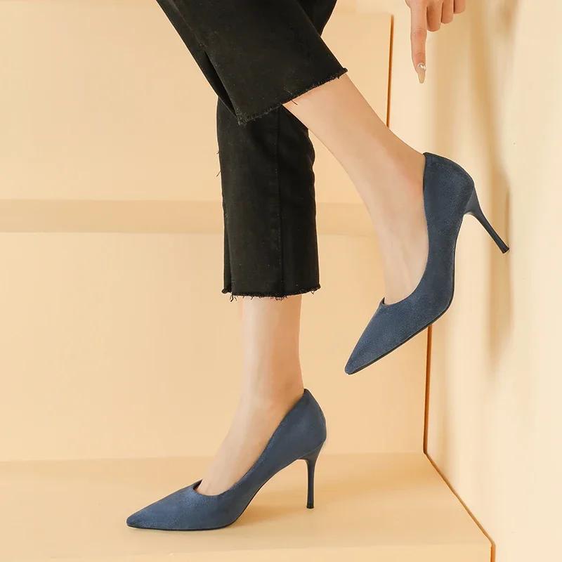 2024 Women's Shoes Summer 2024 High Heels Sexy Thin Heels Party Shoes Slip-on Dress Women 2024  Classics Women Pumps Shoes