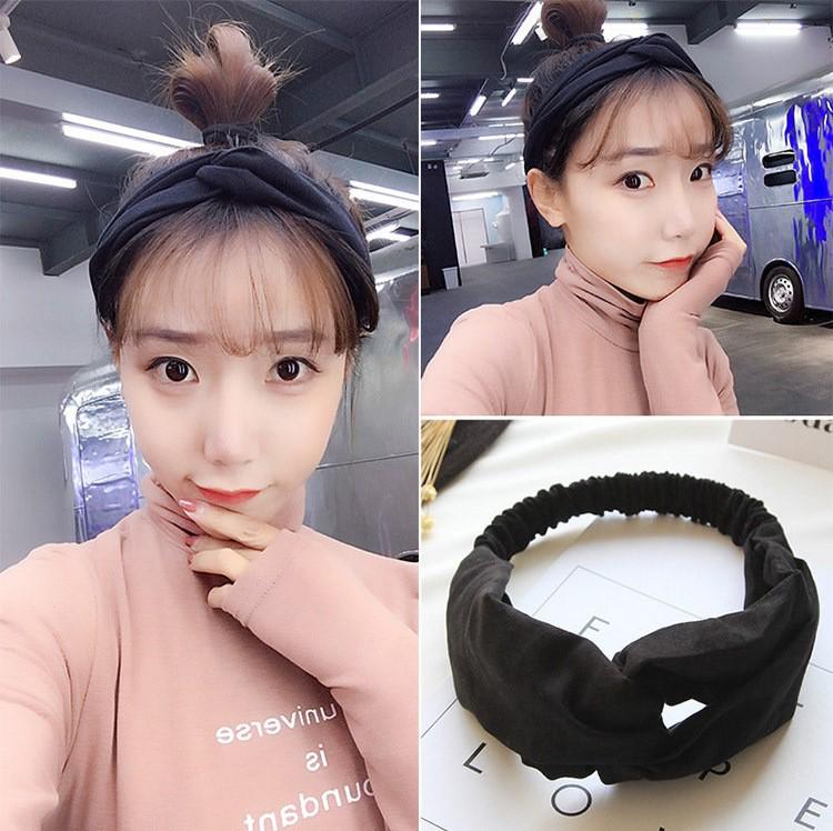 Korean Spring-Summer Elastic Chiffon Silk Headband for Women – Hair Accessories, Sports & Face Washing