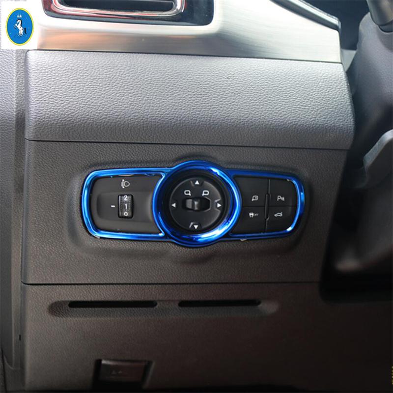Car Head Light Switch Lamp Control Frame Cover Trim Decoration Fit For Chery Tiggo 3 7 8 3X 5X 2016 - 2018 Interior Accessories