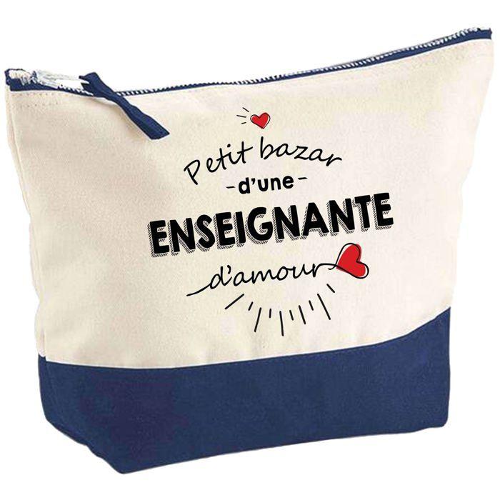 Trousse de maquillage - PLANETEE - Bazar d'une Enseignante d'Amour - Grand format - Coton - Impression HD