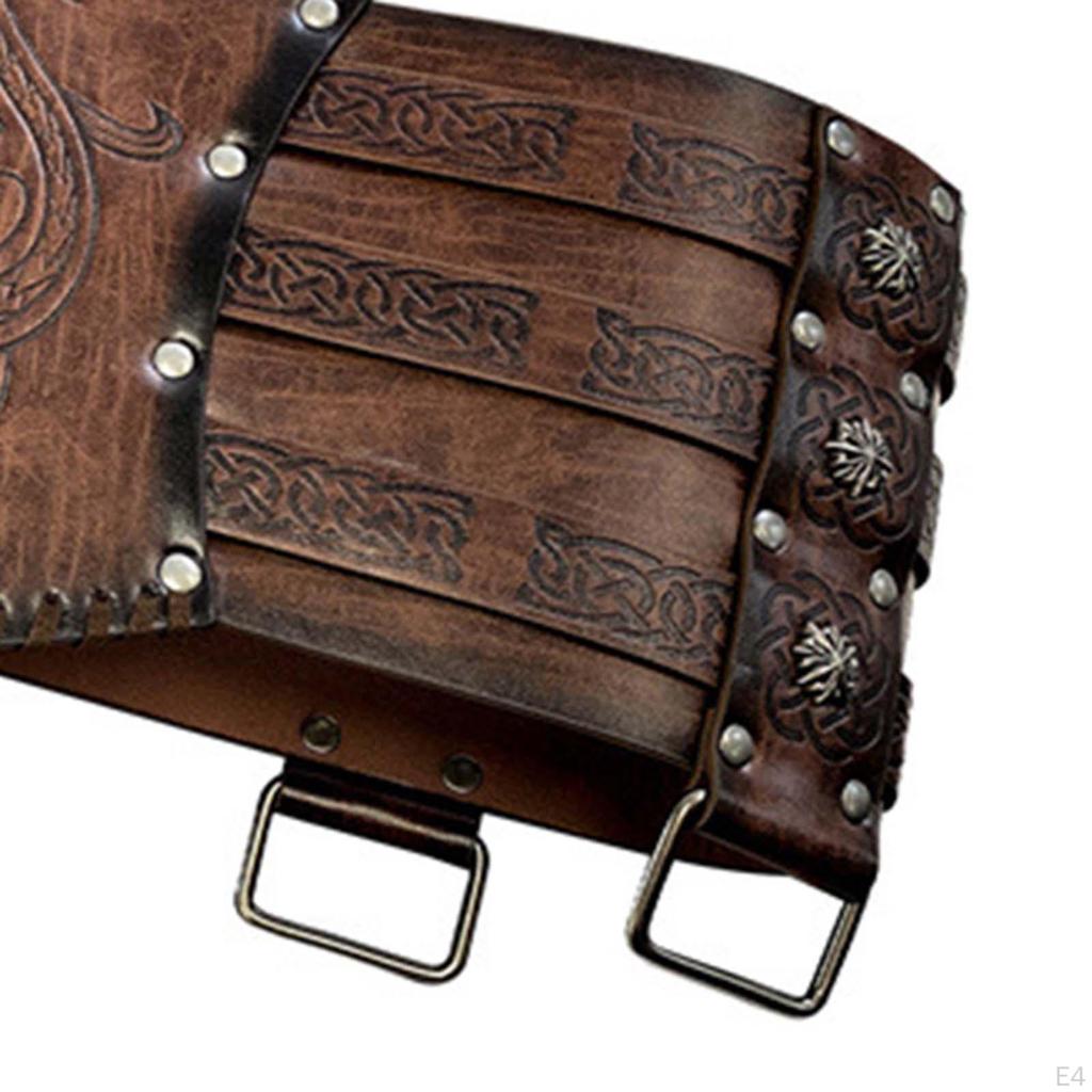 Medieval Belt Made of Soft PU for Performance Halloween Festival