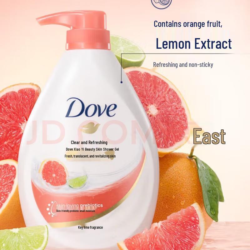 Dove Clear & Refreshing Body Wash & Lotion Set