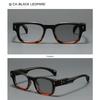 Women's eyewear, men's and women's fashion square frame photochromic glasses