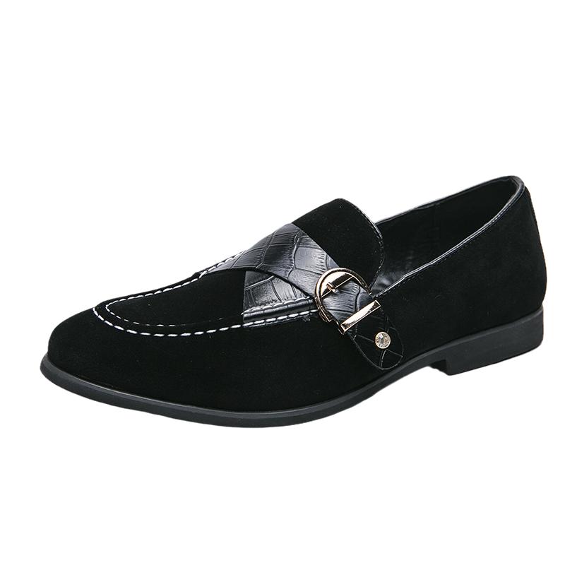 

Мужские мокасины Модные минималистичные дизайнерские туфли для свадьбы, отдыха на природе, деловых вечеринок, прогулок, повседневные, офисные, мужские туфли без застежек 46 чёрный