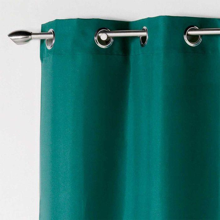Rideau à œillets "absolu" 140x280cm émeraude