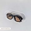 Flip Cover Design Glass Display Cabinet Glasses Storage Box Wall Mounted Punch Free Sunglasses Storage Rack Sunglass Home Tidy