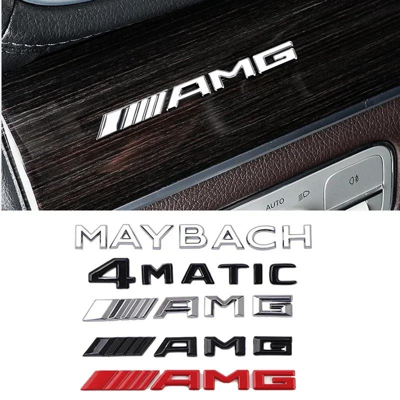 YEW1 AMG Maybach 4 Matic Emblem Decal Car Sticker Accessories For Mercedes Benz Brabus Smart W204 GLC CLA W205 W203 W206 W108 W124