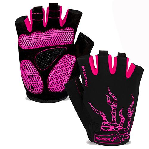 Mens Cycling Gloves,Half Finger Biking Gloves Road Bicycle Gloves Gel Pad Shock-Absorbing Anti-Slip Breathable MTB Gloves Women