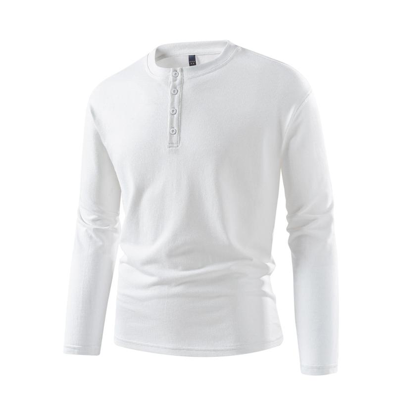 100% Cotton Chinese Collar - Men's Pure Cotton T-shirt