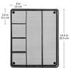 Amazon Basics Drawer Dividers, Storage Organizer with Dividers, Mesh, Black, 15cm X 6cm X 30cm