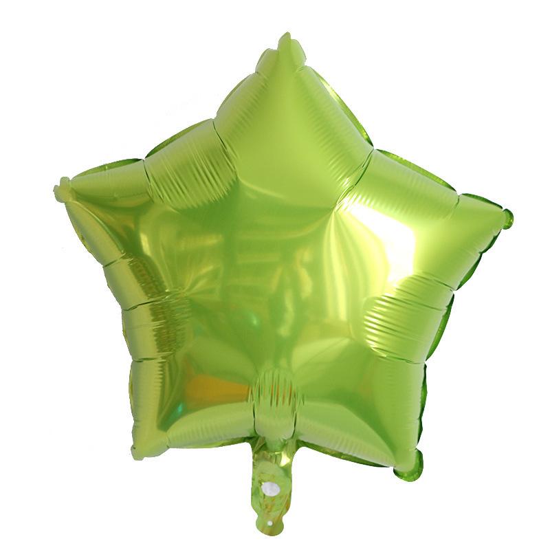 18 Zoll Einfarbig Pfirsichherz Pentagramm Ballon Geburtstag Hochzeitsfeier Dekoration Stern Aluminiumfolie Gas
