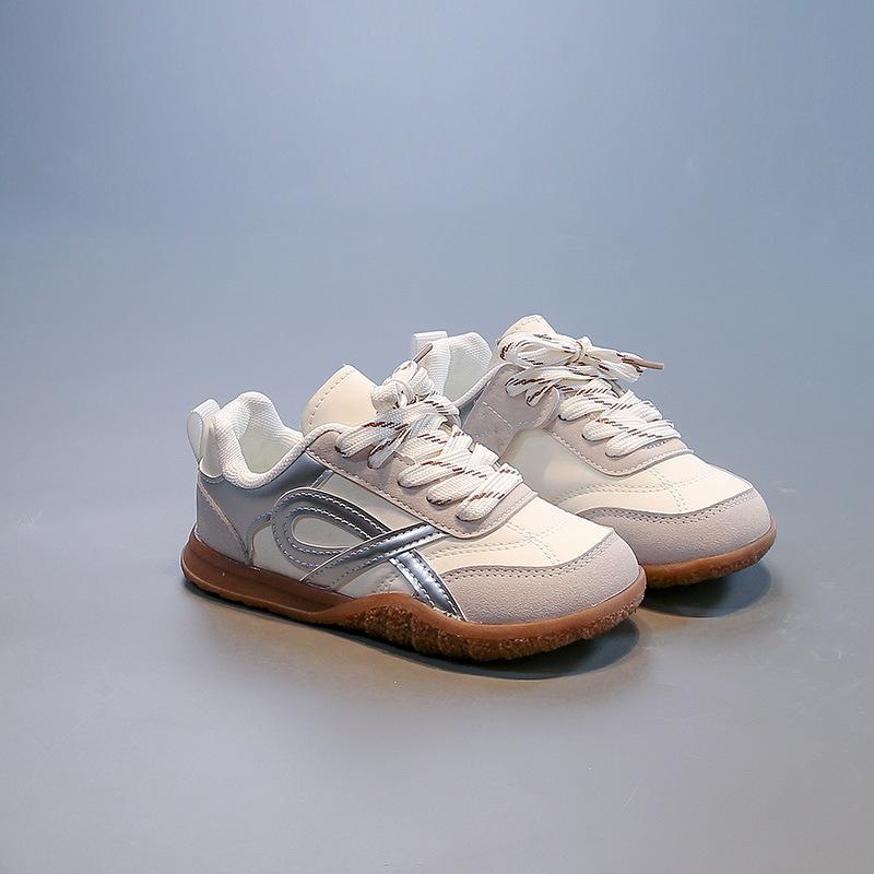 Girls board shoes thin breathable baby princess sneakers 2025 summer new boys silver non-slip German training shoes