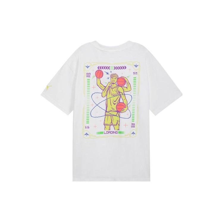 PUMA x Melo Spark Basketball T-shirt  White  Men s 627742-03 S