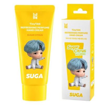 Crema de Manos Perfumada Refrescante TinyTAN – SUGA (50ml) Perfume Hidratante Cuidado de Manos(Aroma cítrico)