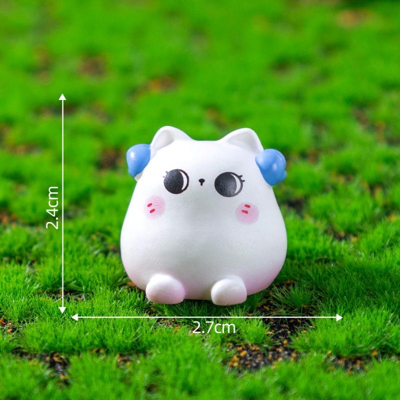 Cute 12 Zodiac Sign Cat Figurines Garden Landscaping Decorations Blind Bags Hanging Accessories and Small Ornaments