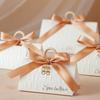 Elegant Triangle Wedding Candy Gift Box - Luxury Handbag for Engagement Party Favors