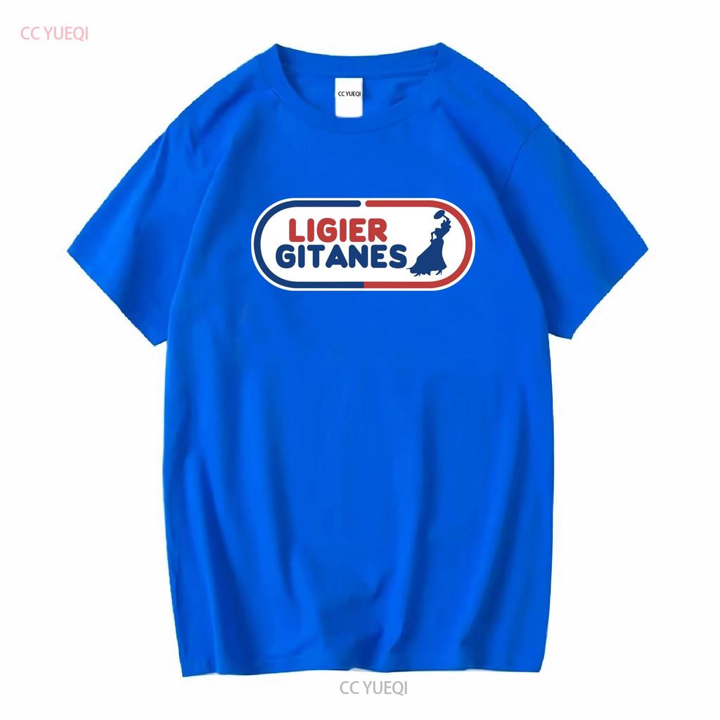 Ligier Gitanes Active Logo T Shirt Funny Size Mode American long or short sleeves vintage Washed fashion Casual Breathable