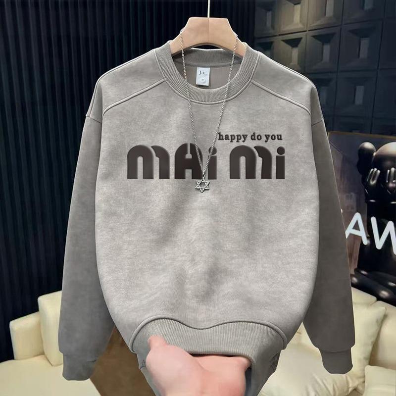 

Tie-Dye Retro Men s Slim Fit Hoodie - Long Sleeve, Round Neck, Letter Print. M дим/синій