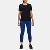 Under Armour Solid Color Round Neck Mesh Back Short Sleeve T-Shirt Women Tops Black 1379043-001