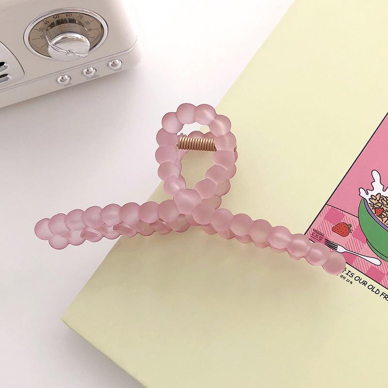 

Летний желеобразный захват для волос, Новая матовая и матовая заколка для волос с перекрещенной спинкой, Головной убор от корейского Instagram для женщин