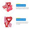9-teiliges Valentinstag-Ballon-Blumenstrauß-Set, rotes Herz, Aluminiumfolie, Geständnis, Ballon, Vorschlag, Szene, Valentinstag, Hochzeit, Party-Dekoration
