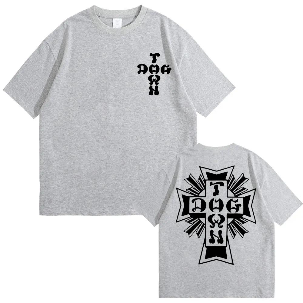 Best Famous Dogtown Graphic Black White Logo Print T Shirt Men Women Hip Hop Punk Rock Tee Streetwear Male Fashion Casual Tshirt