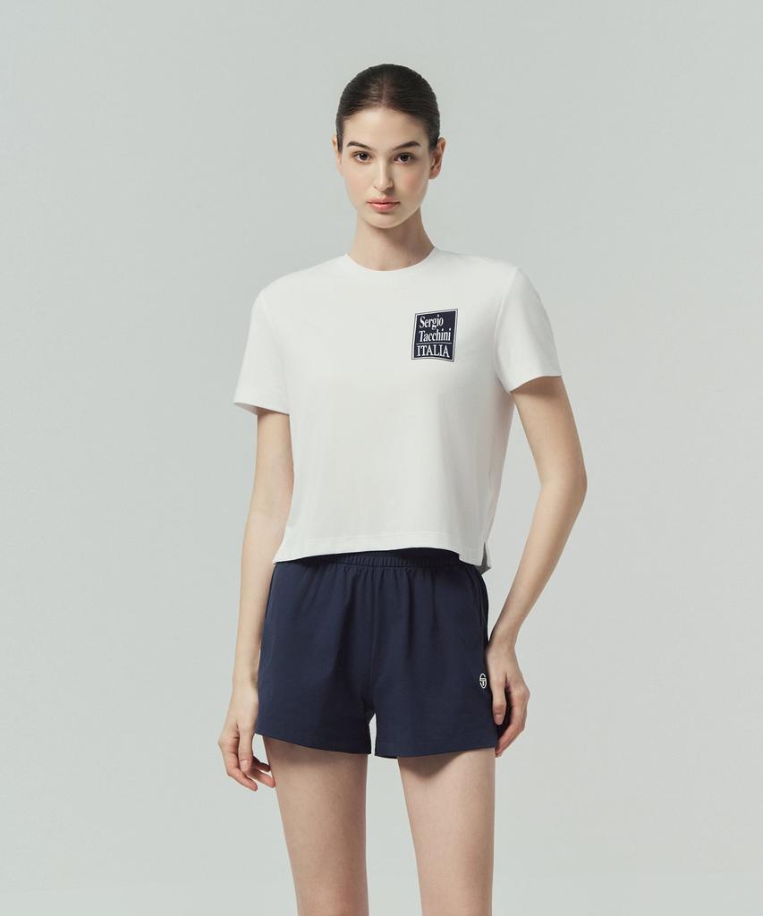 SERGIO TACCHINI W Bag Artwork Short Sleeve T-Shirt (White)